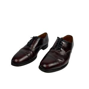 Hitchcock Men 8 Wingtip Oxford Shoes Brown Leather Vintage Dress Wear